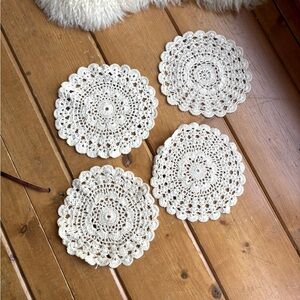 4 Antique Doilies